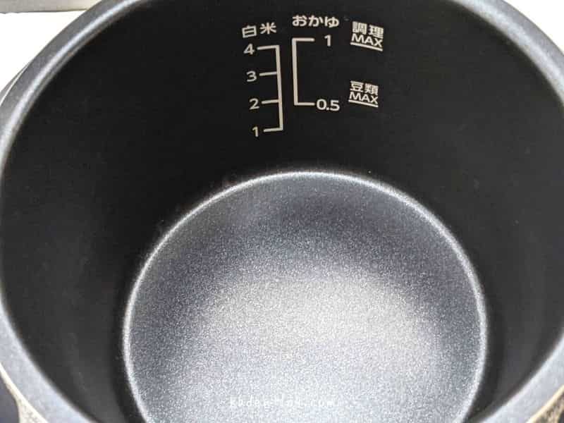電気圧力鍋ReDePot（リデポット）は4合まで炊飯できる1～3人家族におすすめのサイズ