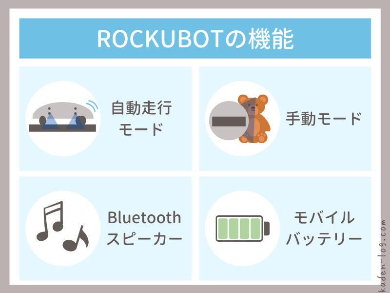除菌ロボット ROCKUBOT（ロックボット）の4つの機能