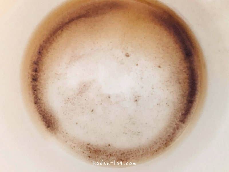 siroca（シロカ）のコーヒーメーカー カフェばこはマグカップの底に粉が残る