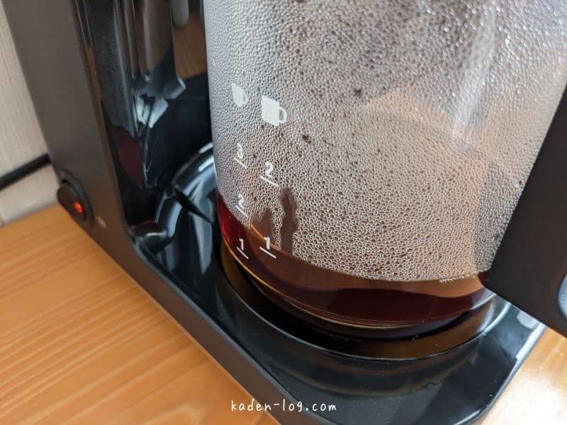 象印STAN.コーヒーメーカー（スタン）でマグカップ2杯分のコーヒーを淹れる