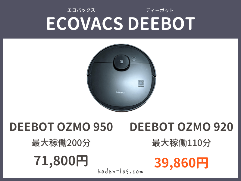 ECOVACS「DEEBOT OZMO 920」は低価格で購入できる