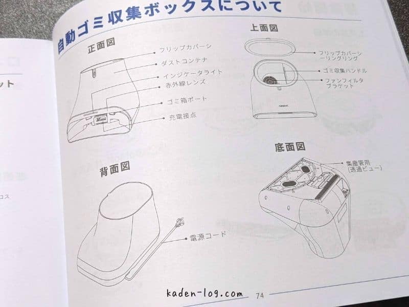 ロボット掃除機Neabot NoMo Q11に付属の取扱説明書は日本語対応