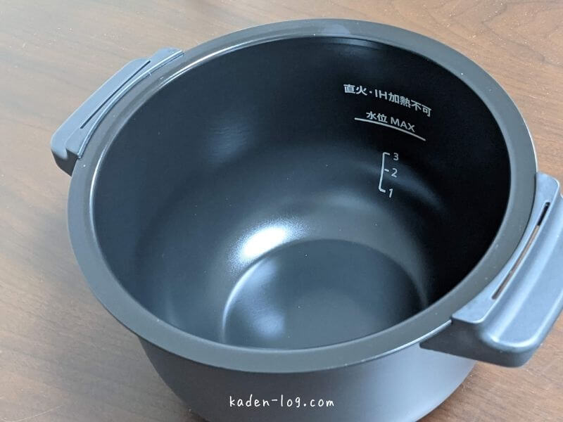 ホットクック フッ素加工の内鍋で炊飯に挑戦する
