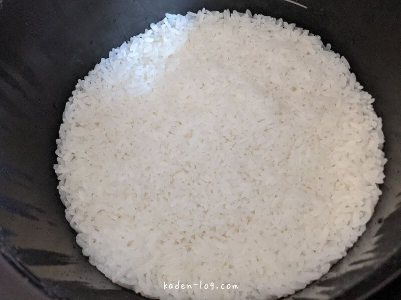 ホットクック フッ素加工の内鍋でお米を炊いてみた