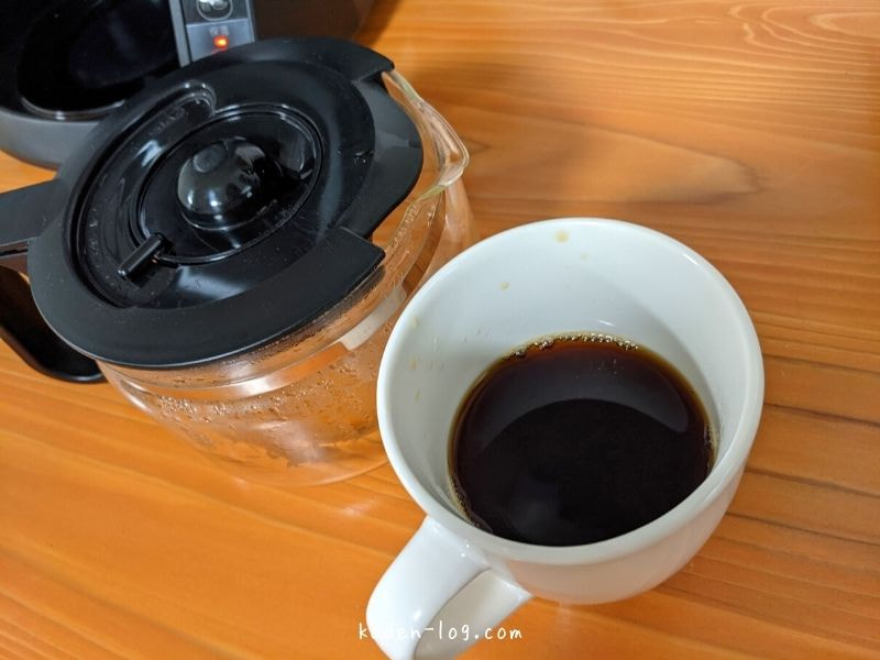 パナソニック コーヒーメーカーNC-A57は熱々のコーヒーを楽しめる