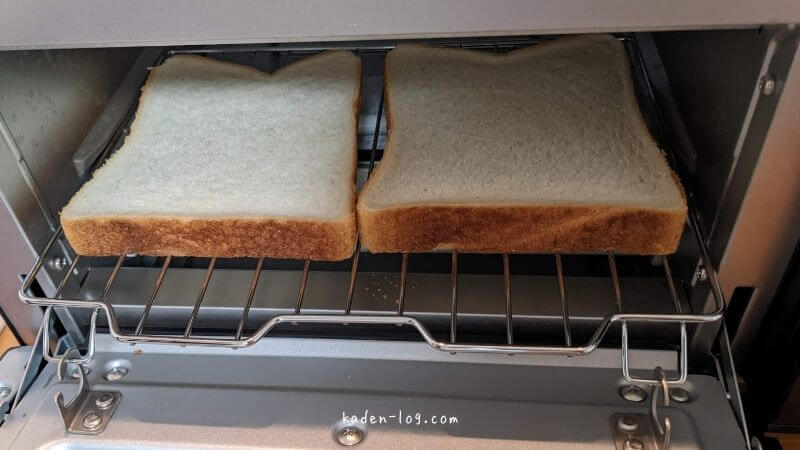 ヘルシオグリエ（シャープ）トースターで食パンを焼いてみた