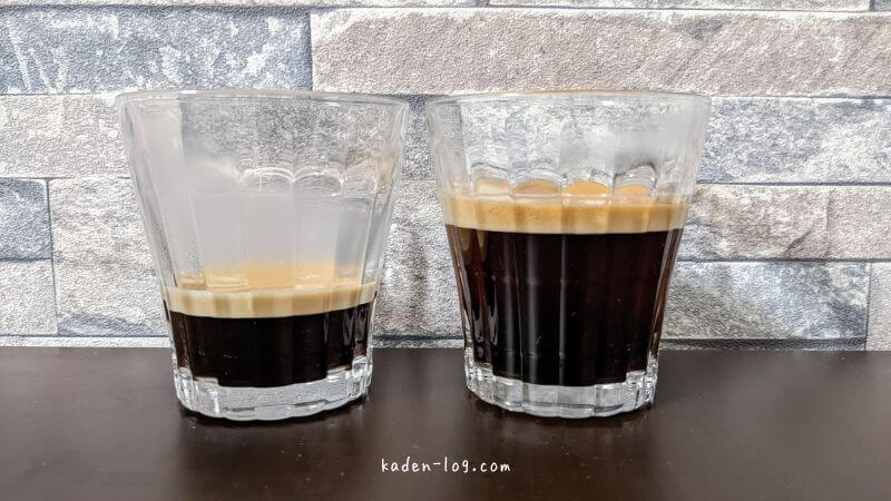 ネスプレッソ各機種のコーヒーメニューの違いを比較