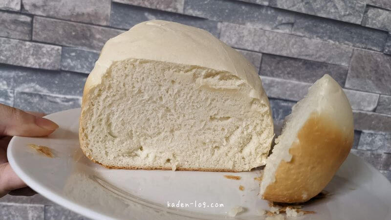 シロカおうちベーカリーベーシックで作った超早焼きパンは耳が薄くてサクサク