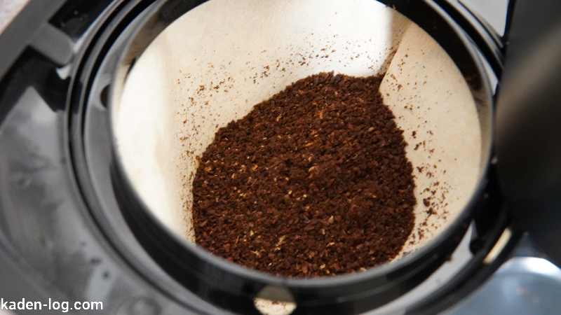 siroca（シロカ）カフェばこPROのミルで挽いたコーヒー粉は均一