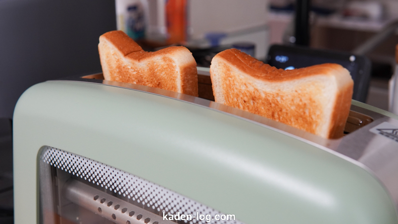 ポップアップ型アラジントースターAEP-G12Aは冷凍トーストもキレイに焼ける