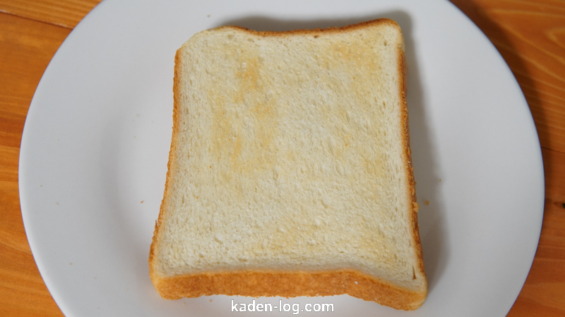 象印STANオーブントースターEQ-FA22のサクふわトーストモードで焼いた食パンの表面