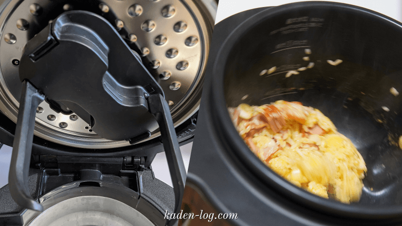 ホットクック、シェフドラムはかき混ぜる点が共通の自動調理鍋