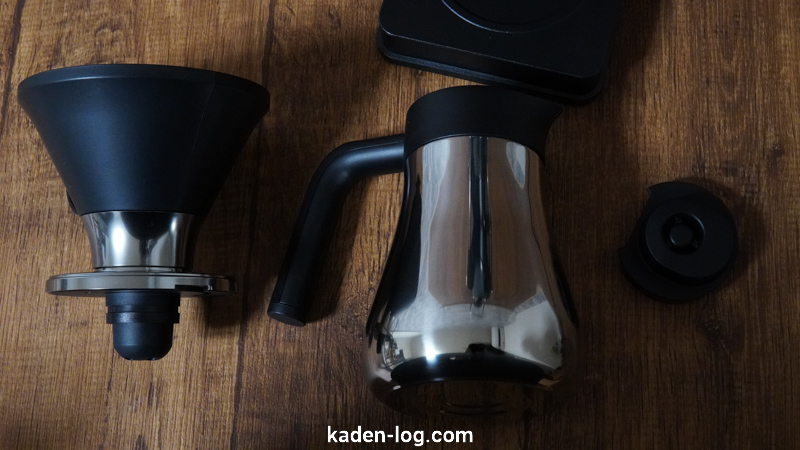 コーヒーメーカーBALMUDA（バルミューダ）The Brewはお手入れパーツが少なくて洗いやすい
