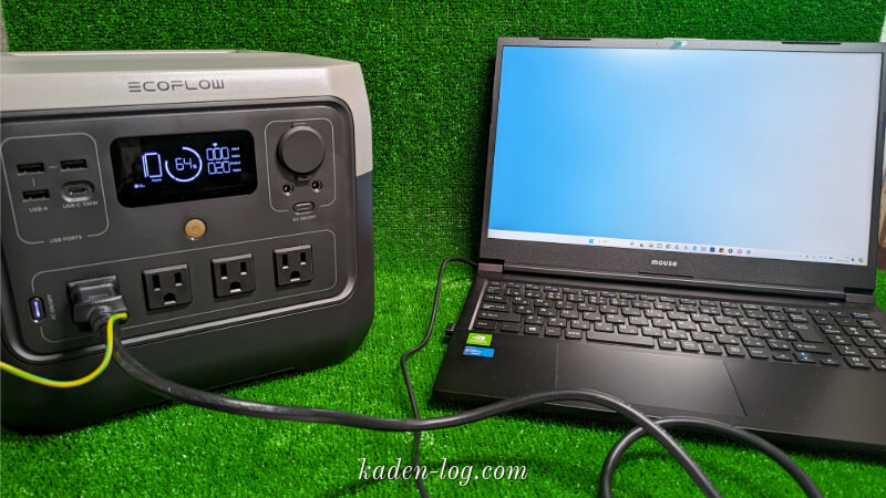 ポータブル電源EcoFlow RIVER 2 ProはノートPCを充電できる