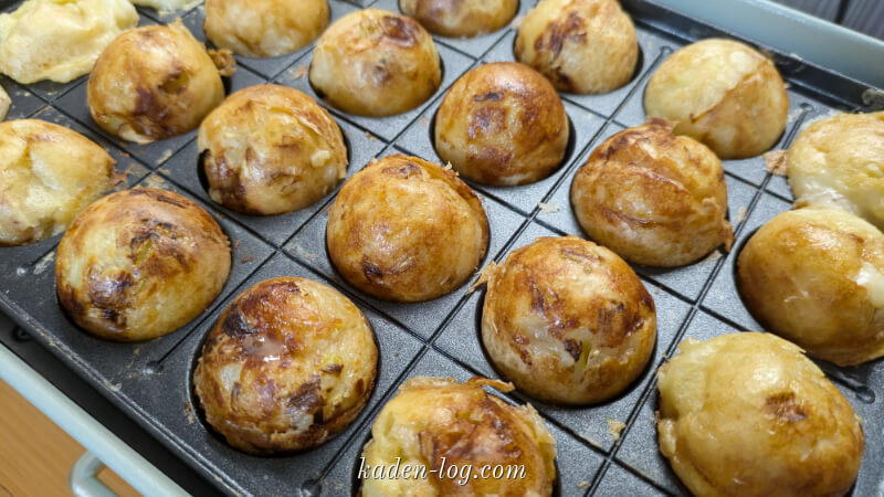 BRUNOコンパクトグリルホットプレートで美味しいたこ焼きが作れた