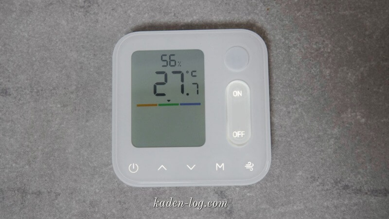 温湿度管理パネルからエアコンもその他の家電もボタン操作できる